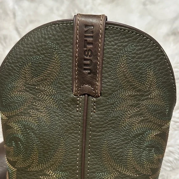 Justin Boots Dark Brown Western Boots - Picture 5 of 7